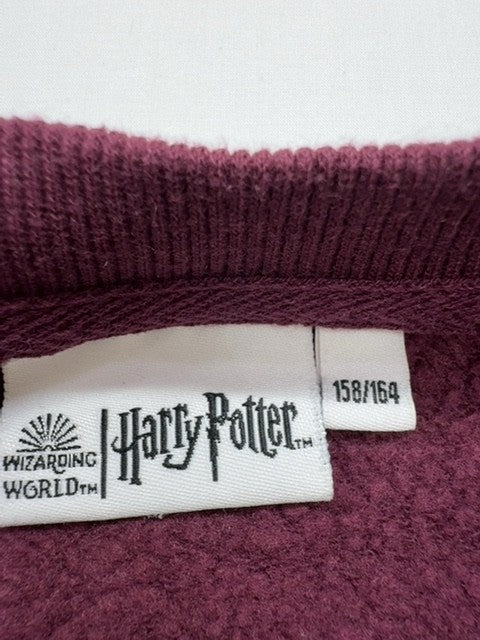 Harry Potter Boys Burgundy Raglan Long Sleeve T-Shirt Size 6 VGUC