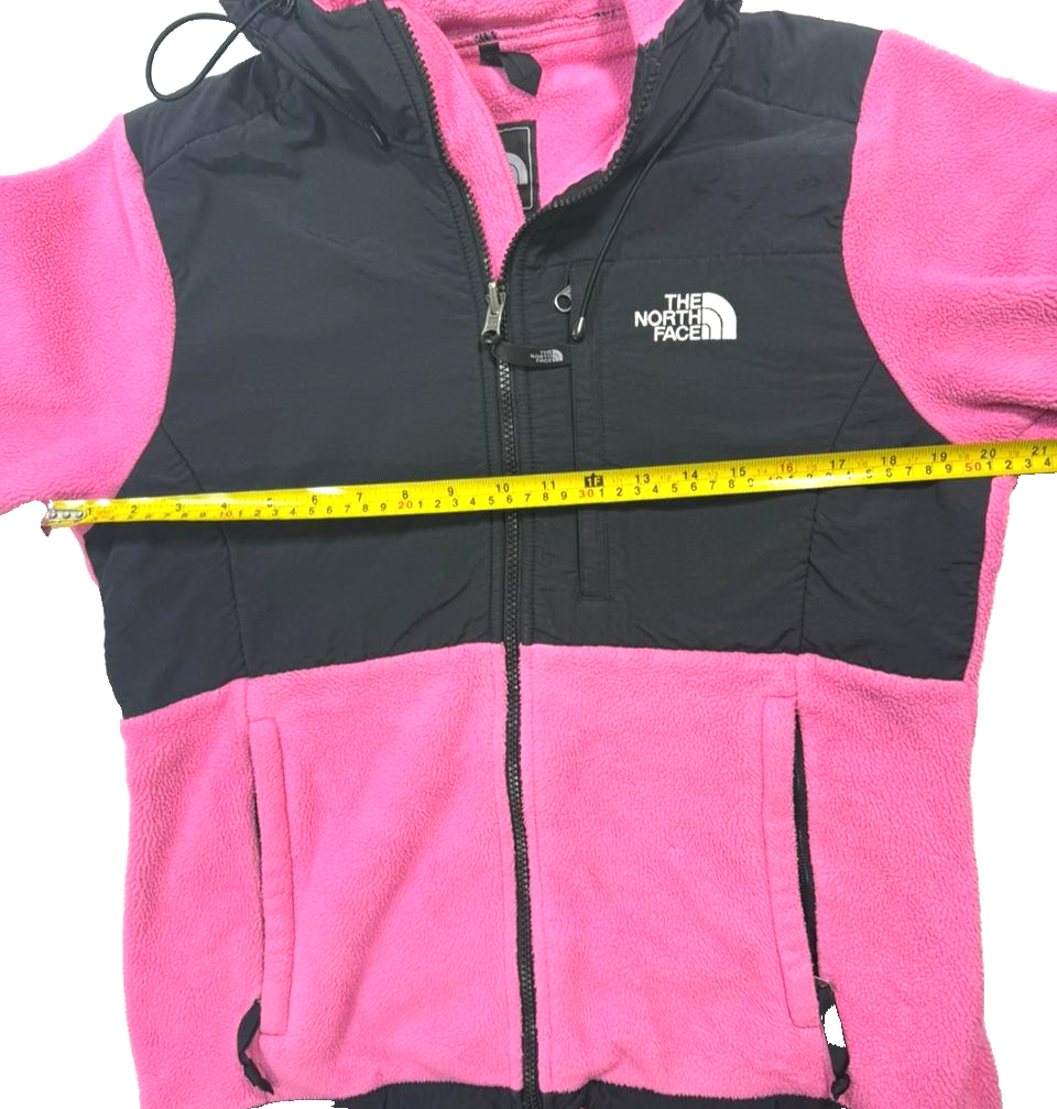 Pink And Black The North Face Fleece Jacket - Size M
