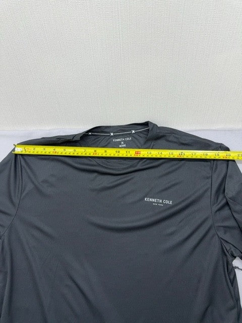 Kenneth Cole Men's XL Grey Long Sleeve Active T-Shirt Moisture Wicking