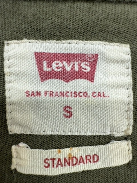 Levi's Men's Green Crewneck Short Sleeve T-Shirt Jersey Standard Fit