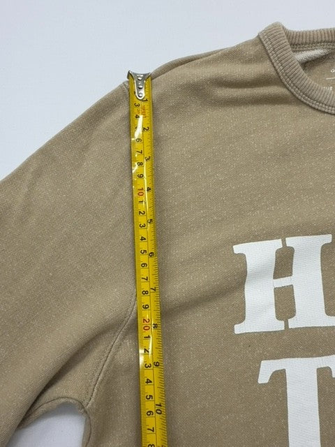 Pull&Bear Boys Tan Graphic Crew Sweatshirt Size S Pullover