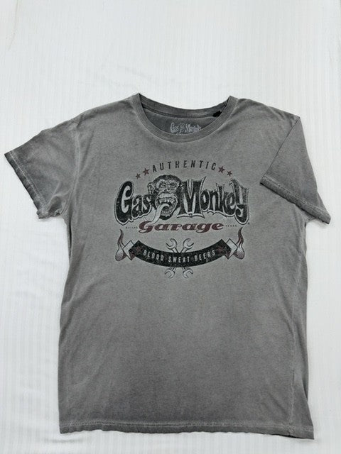 Vintage Gas Monkey Garage Gray T-Shirt – Size XL
