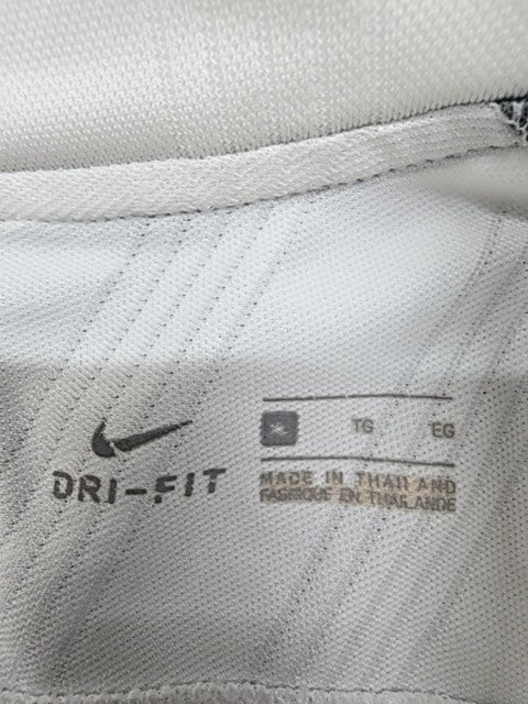 Nike Men's XL White Dri-FIT Soccer Jersey Slim Fit Poly