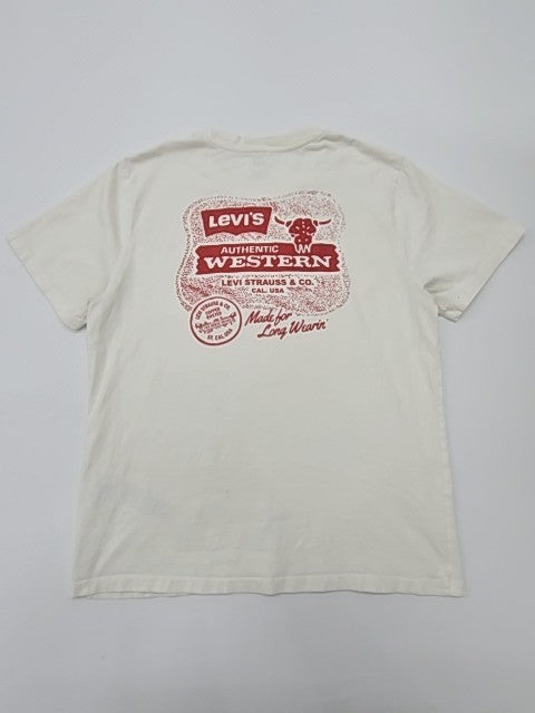Levi's Men White T-Shirt size L product image 2