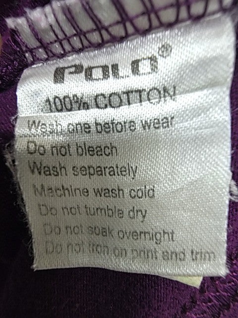 Polo Boys Purple Sports Polo Shirt Size 11/12 Regular Fit