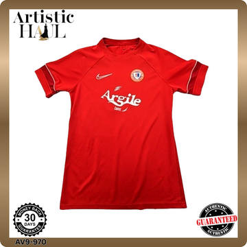 Nike Red Argyle Dri-FIT Jersey M Short Sleeve Crewneck