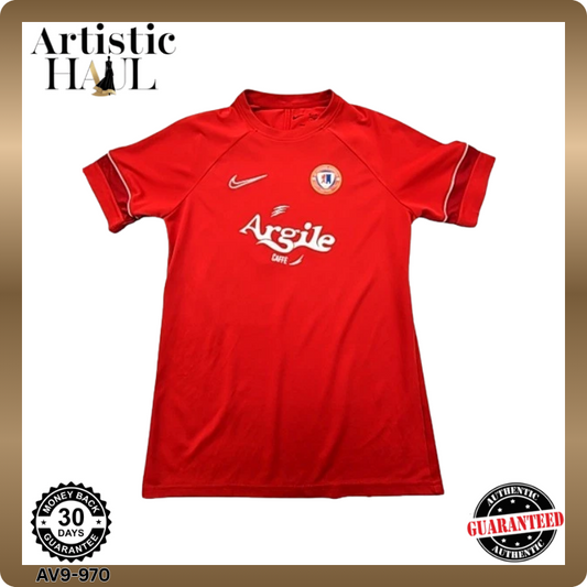 Nike Unisex Red Jersey – Size M, Argyle Crewneck argyle crewneck, Short Sleeve