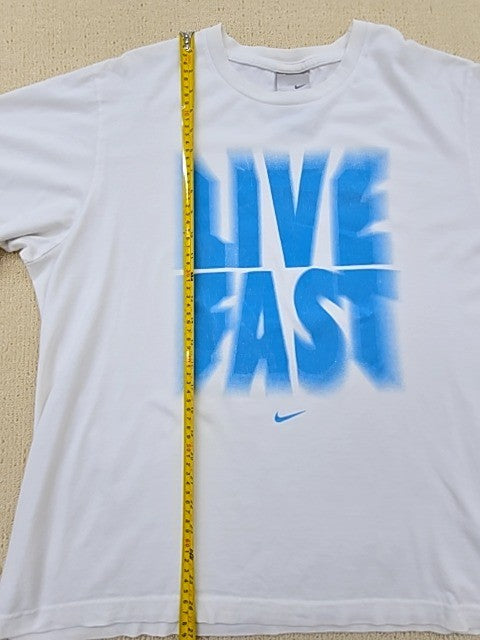 Nike Men's XL White Short Sleeve Crew T-Shirt Regular