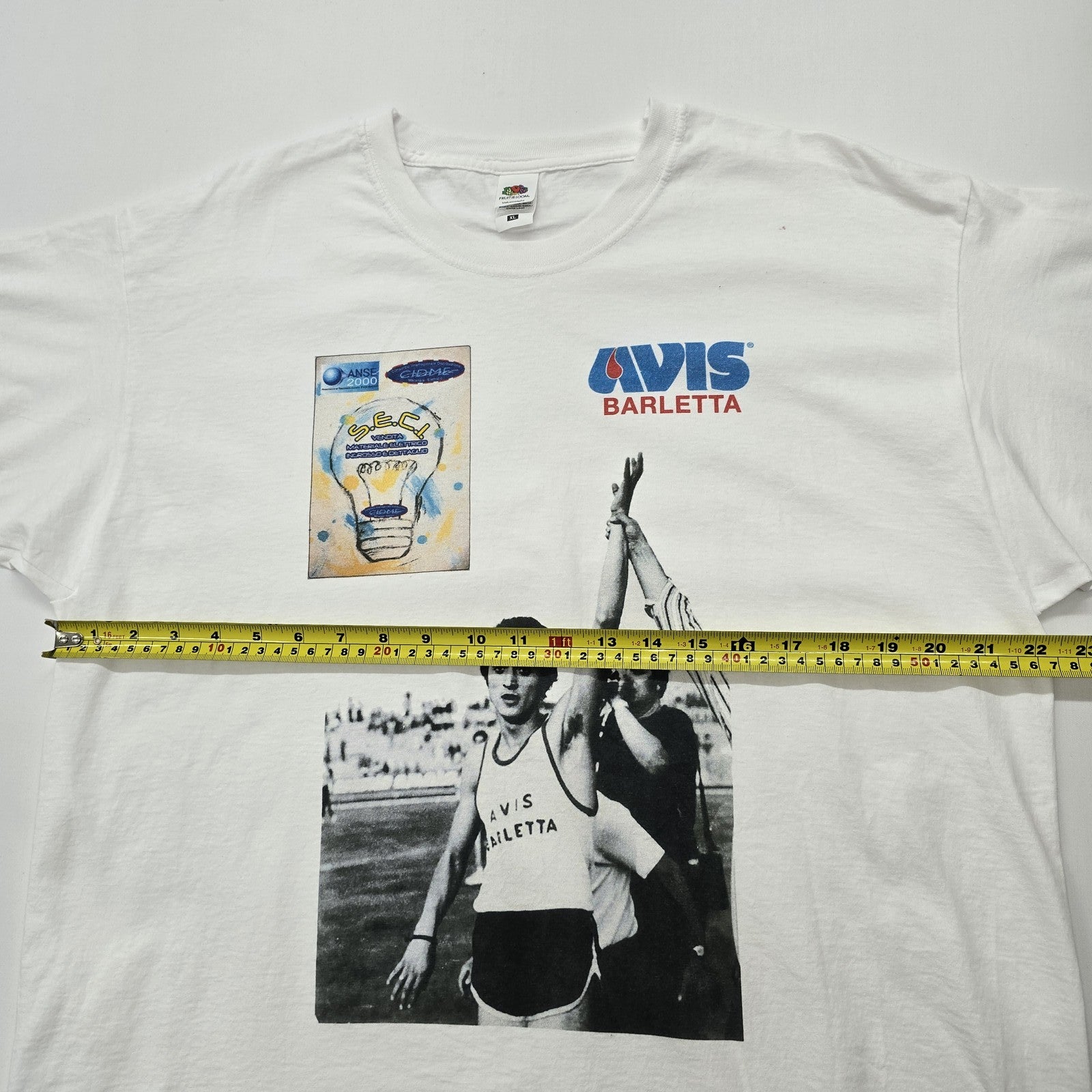 Fruit of the Loom Unisex White T-Shirt size XL product image 7
