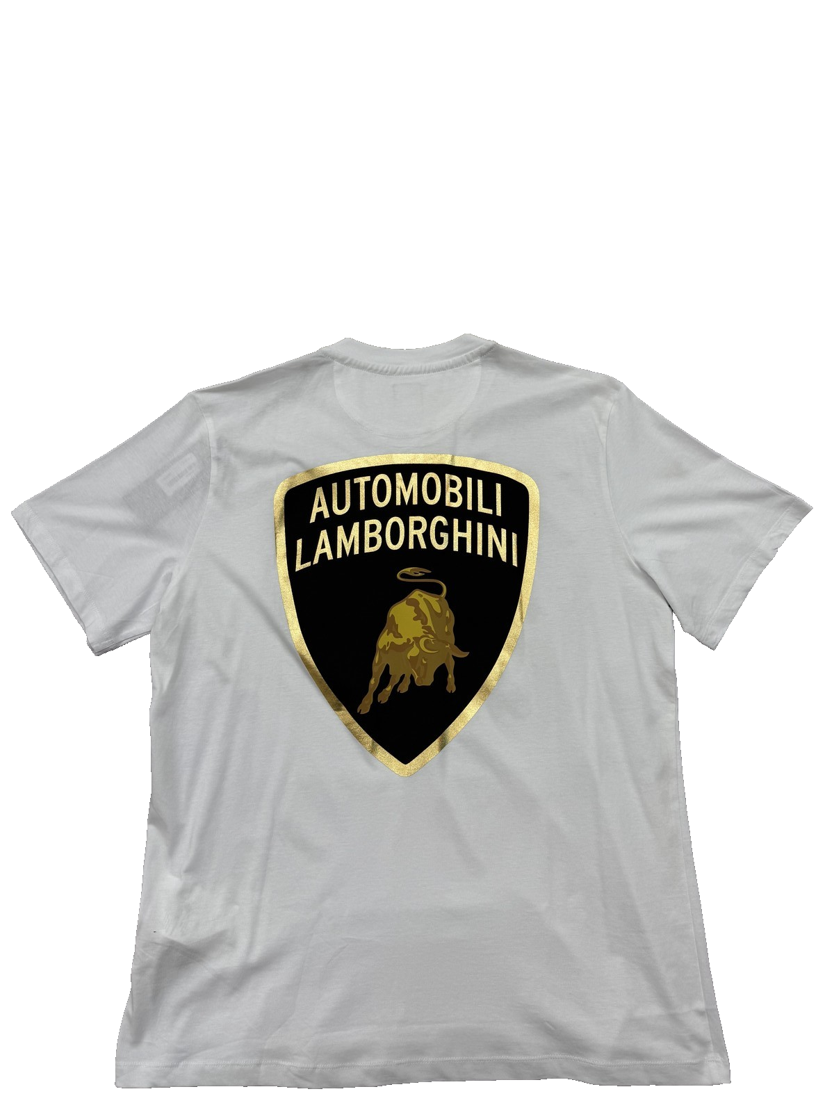 Lamborghini Men's White XXL Short Sleeve Crew Neck T-Shirt