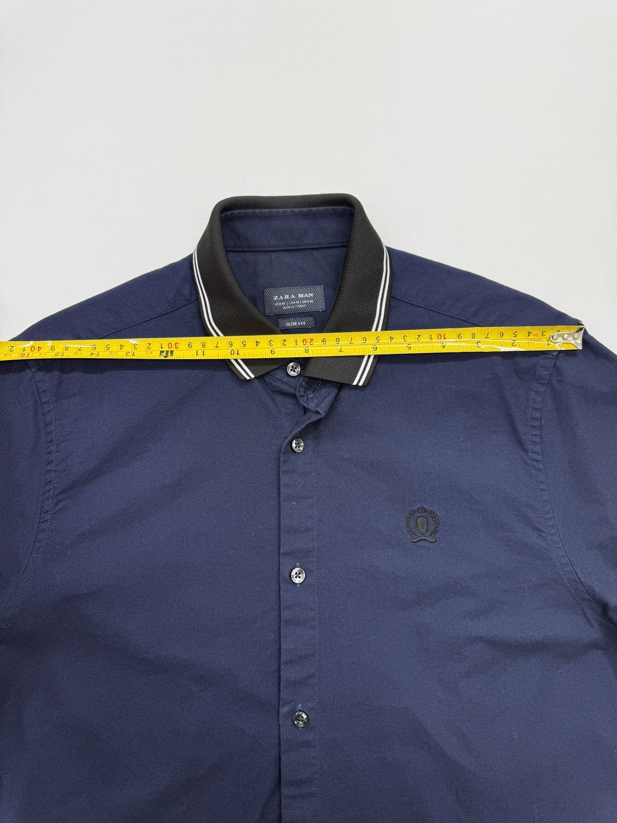 Zara Men Navy Shirt size M product image 5