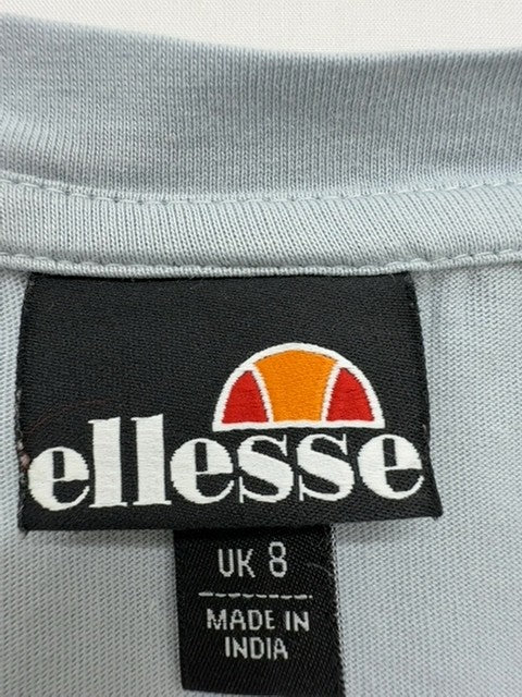 Ellesse Boys Light Blue Graphic T-Shirt Size 8 Style Jersey Cotton