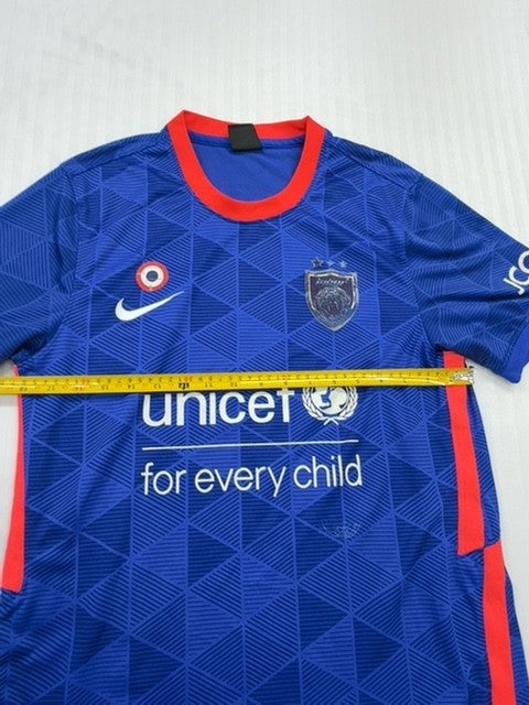 Nike Men's Blue Dri-FIT Soccer Jersey L