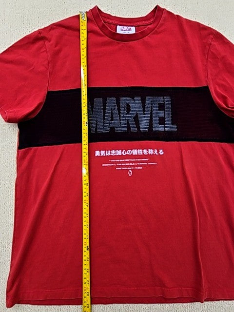 Marvel Men's Red 2XL Short Sleeve Color Block Graphic T-Shirt
