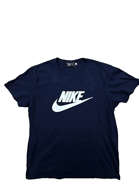 Nike Men's Midnight Navy Cotton T-Shirt w/ White Swoosh USA