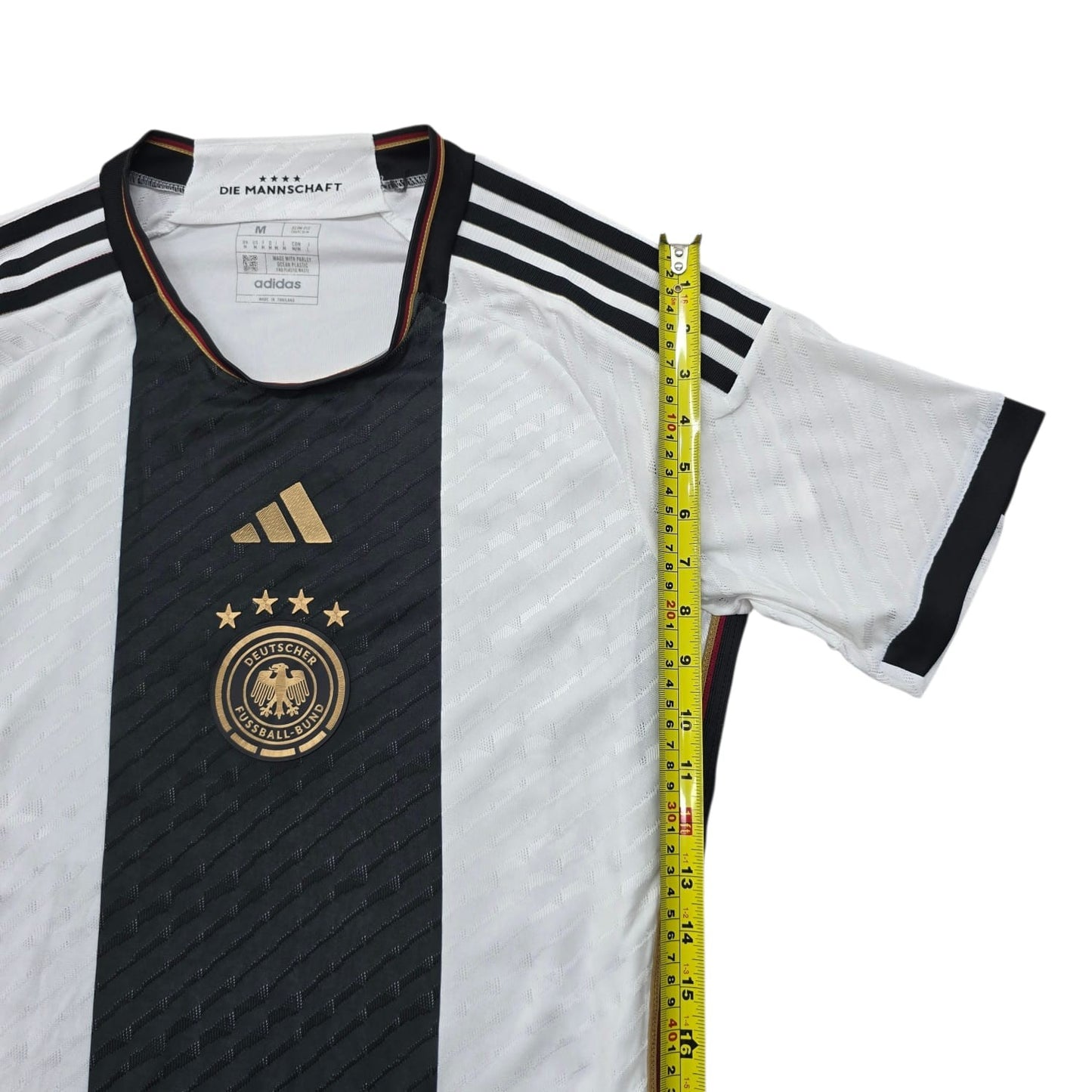 Adidas Women's White Climacool Striped Soccer Jersey M