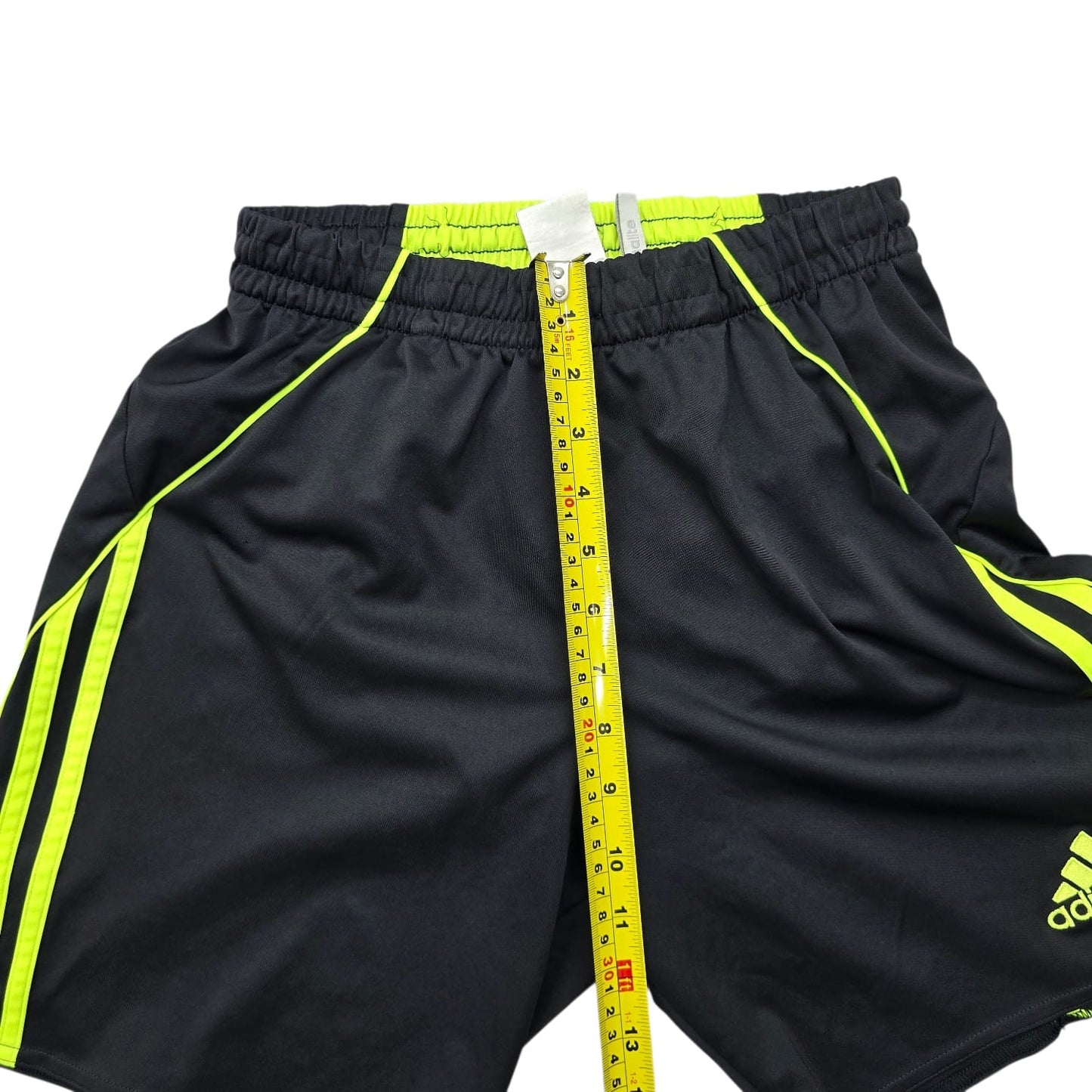 Adidas Men's Black Lime Green Climalite Athletic Shorts Size M