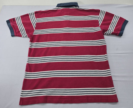 Lacoste Men's Multicolor Polo Shirt – Size L, Striped, Cotton