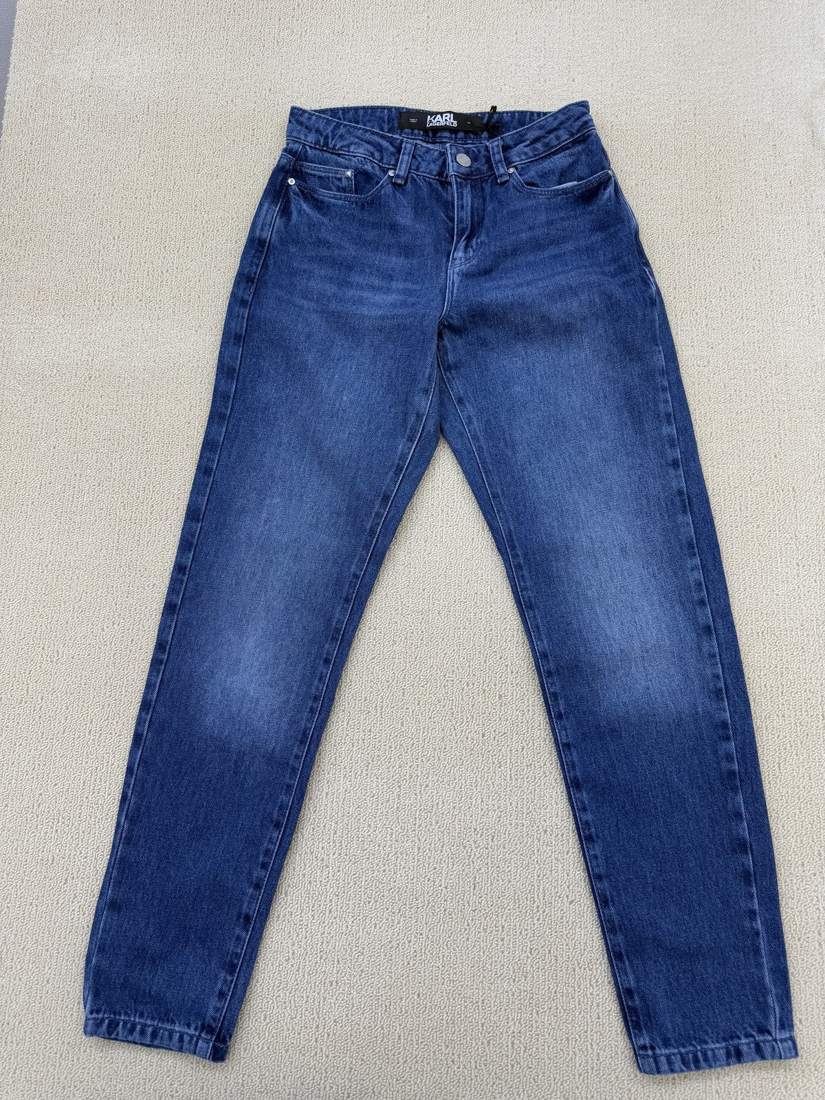 Karl Lagerfeld Women's Blue Size 24 Jeans 100% Cotton Denim Turkey
