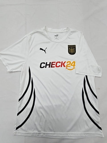 Puma Germany Euro 2024 White XL Men Short Sleeve Football Jersey