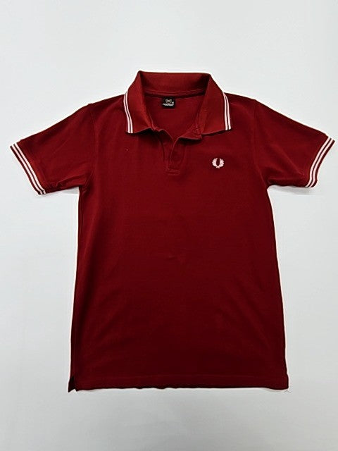 Fred Perry Men's Red Polo Shirt – Size M, Logo