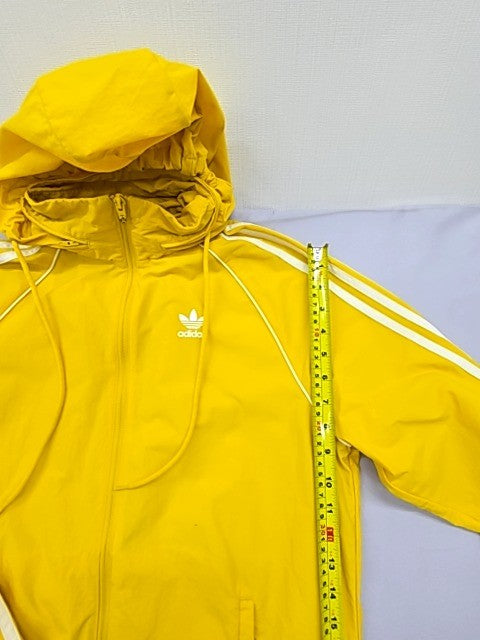 Adidas Originals Yellow 3-Stripes Pullover Hoodie Men's S Regular