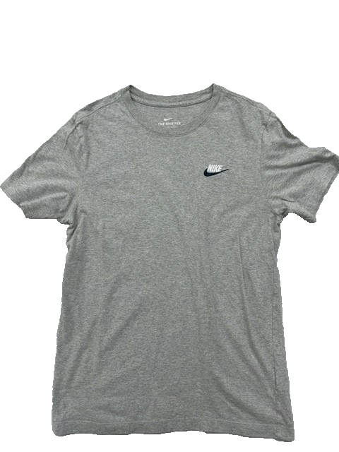 Nike Men's Gray T-Shirt – Size S, Short Sleeve, Crew Neck – Ref 8BF0F