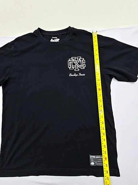 Pull&Bear Men's Black Sports T-Shirt Size M Short Sleeve Crew Neck