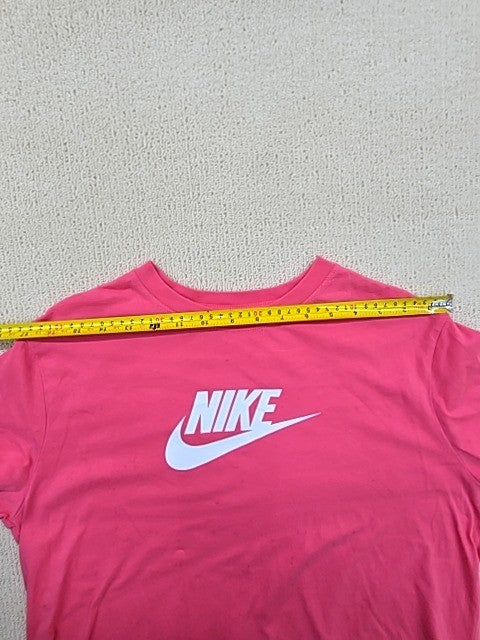 Nike Pink XL T-Shirt Short Sleeve Crewneck Cotton Loose Fit