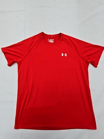 Under Armour HeatGear Red Loose Fit M Men's Short Sleeve T-Shirt