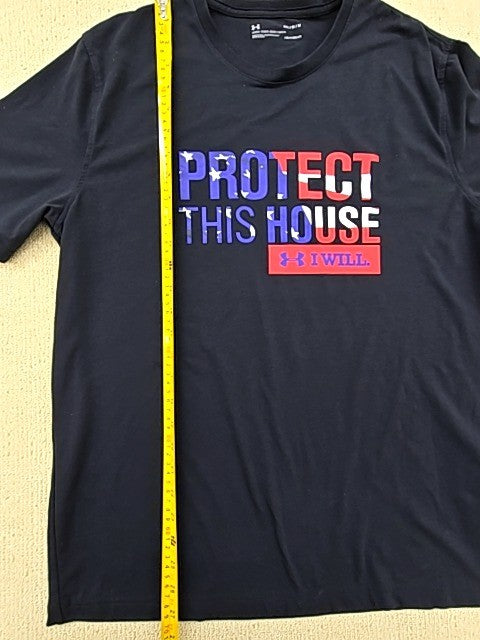 Under Armour HeatGear Men's T-Shirt Black Medium American Flag