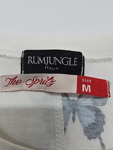 Rum Jungle Women White T-Shirt size M product image 3