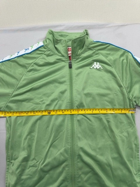 Kappa Men's Green Track Jacket Size M Slim Fit 222 Banda