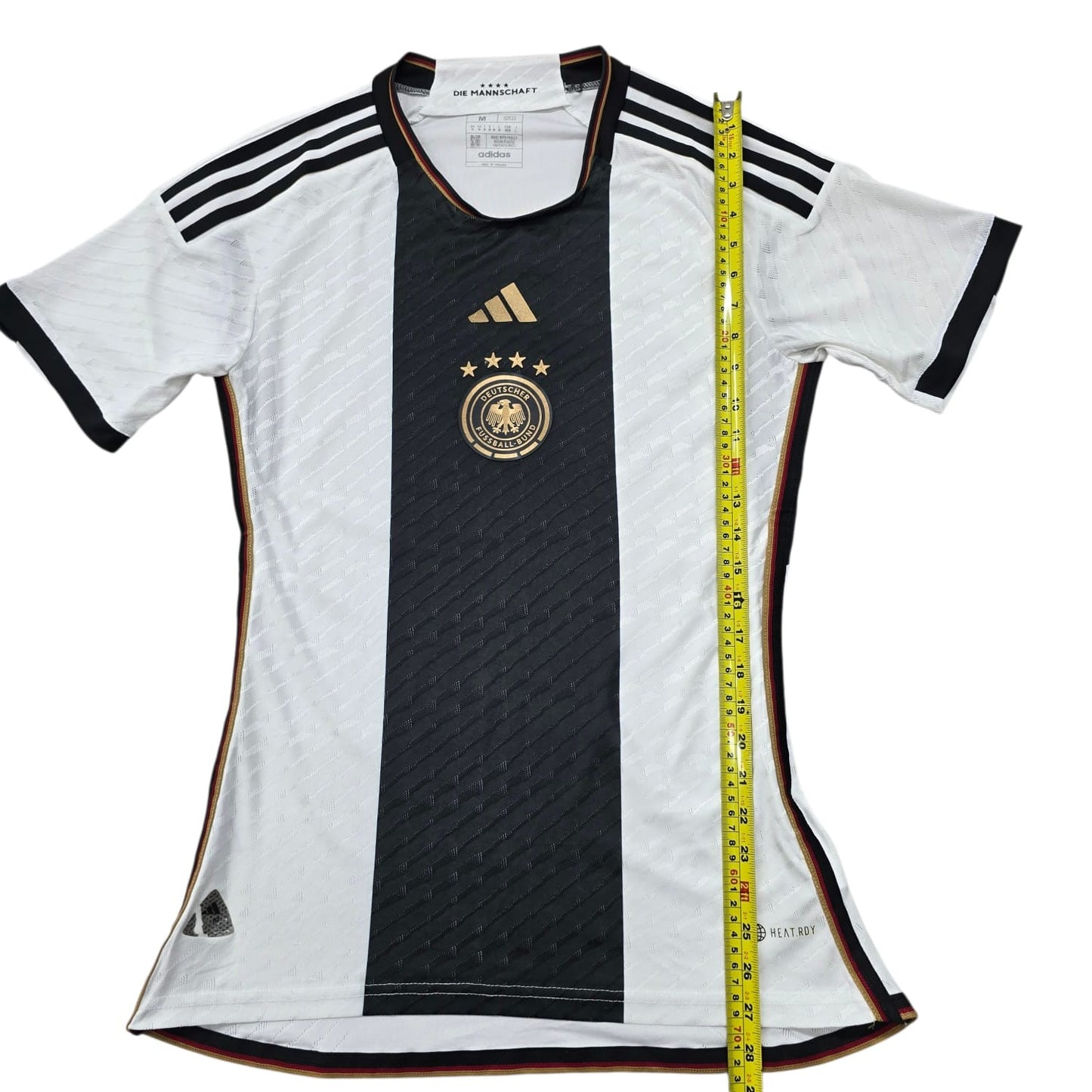 Adidas Women's White Climacool Striped Soccer Jersey M