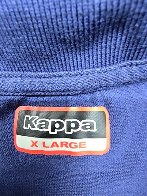 Kappa Men's Navy Blue Polo Shirt XL Cotton Pique Logo