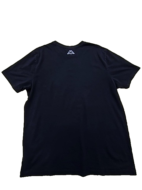 Kappa Men's Black Large T-Shirt Omini Logo Italy Cotton L