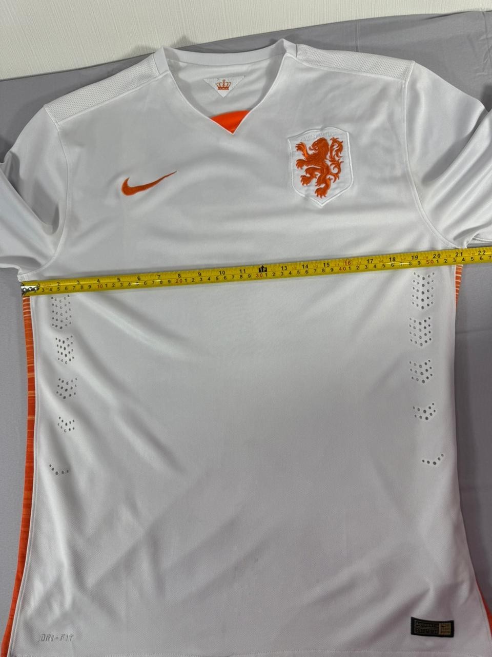 Nike Netherlands National Team Jersey White Orange Lion Dri-FIT Football Shirt