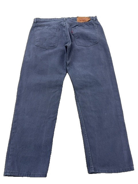 Levi's 501 Original Fit Straight Jeans Men 40x39 Gray Button Fly