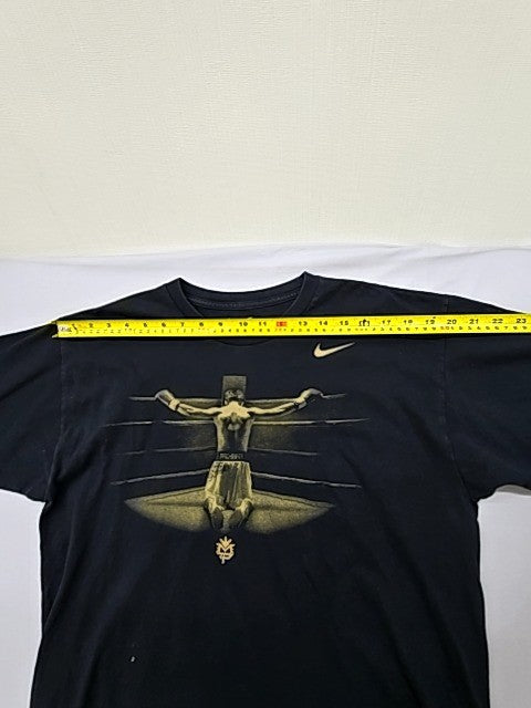 Nike Unisex Black Cotton Crewneck T-Shirt Size L Short Sleeve