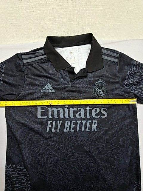 Adidas Men's Black Dragon Polo Jersey S Short Sleeve 100% Poly