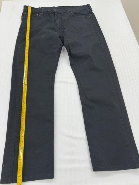 Levi's Men's 513 Slim Straight Black Jeans 38x30 Stretch