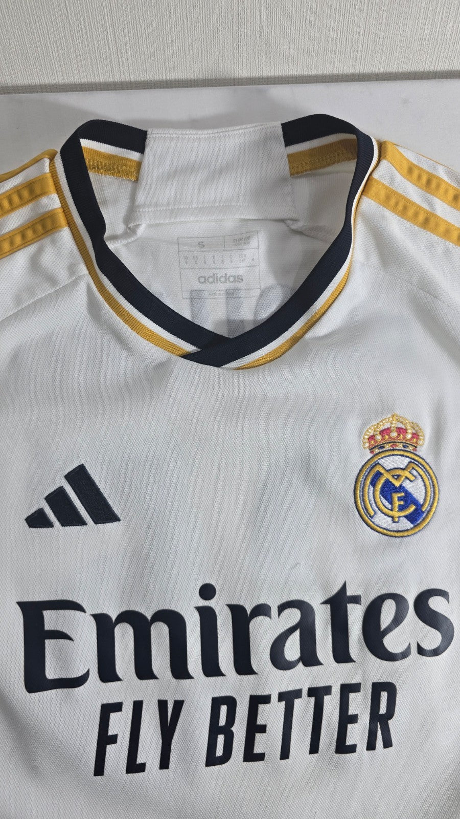 Adidas Real Madrid Jersey Men's Small White Edouard 95 Fly Better