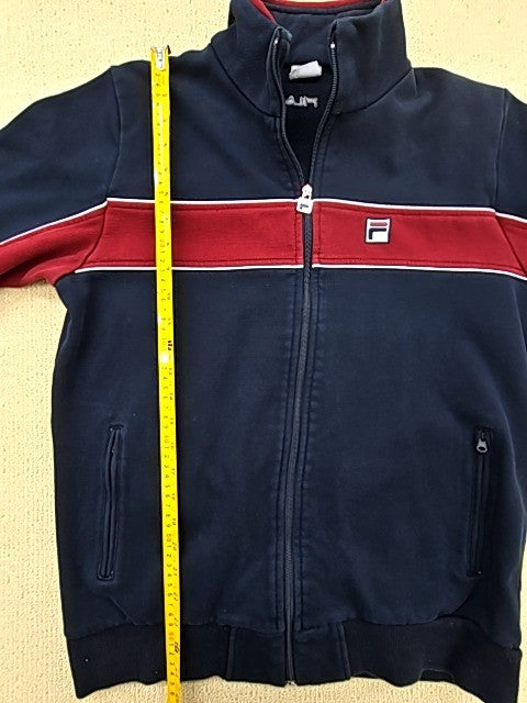 Fila Vintage 90s Retro Track Jacket XXL Navy/Burgundy Full Zip