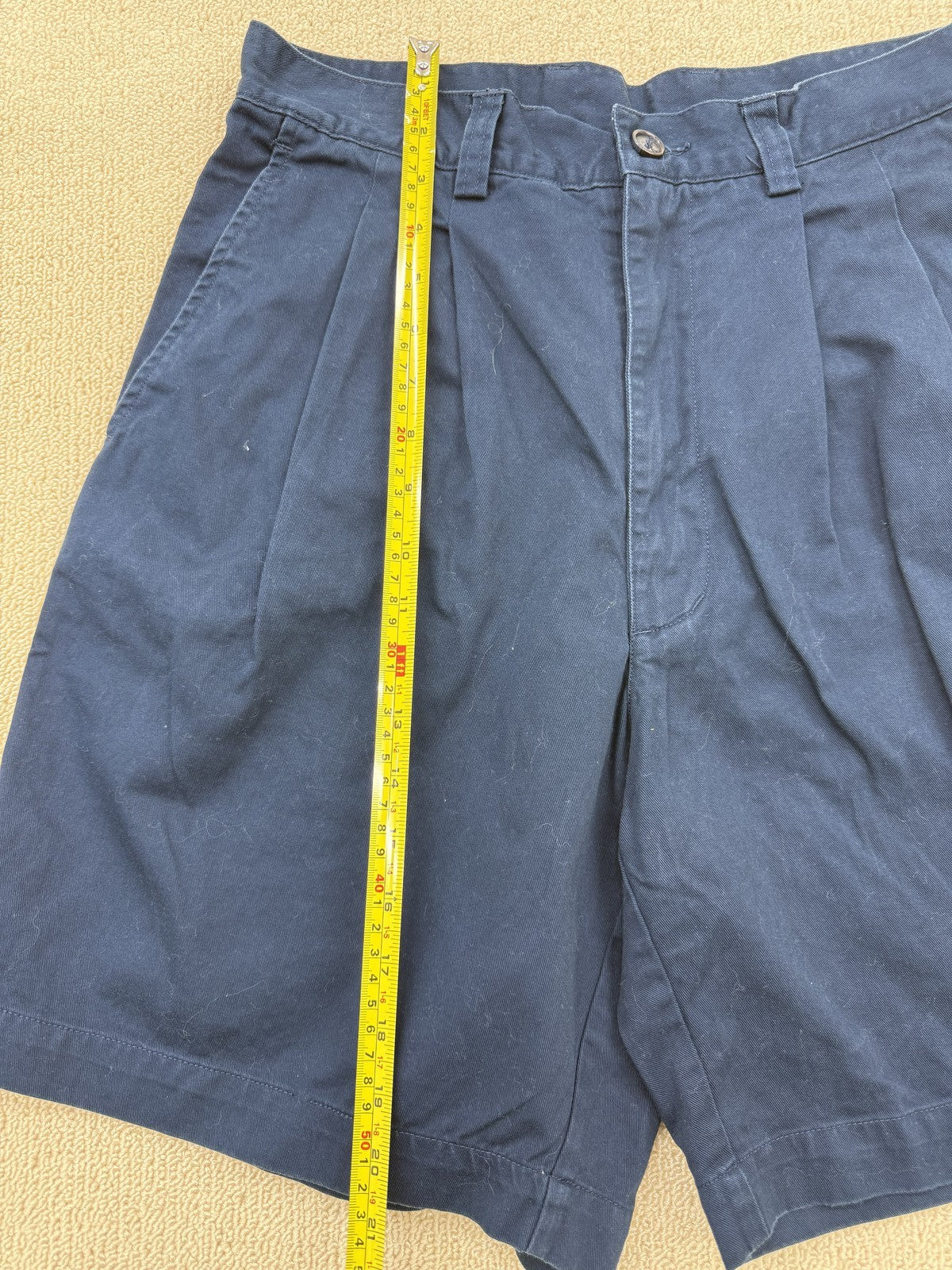 Adidas Men's M Pleated Golf Shorts Collegiate Navy UPF 30 Breathable