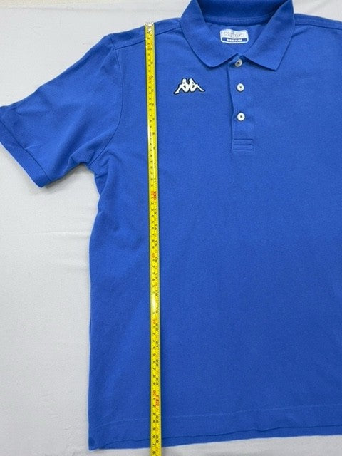 Kappa Men's Blue Cotton Polo Shirt Medium Short Sleeve Casual