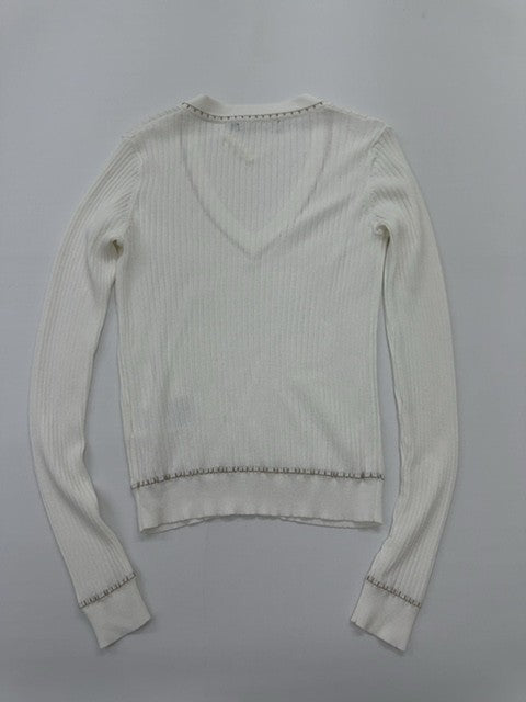 TITTI Women White Sweater size S product image 2