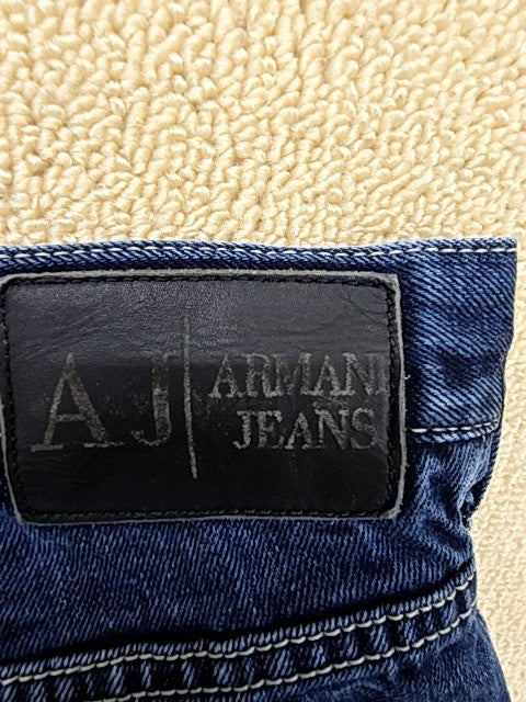 Armani Jeans Men's Blue Slim Fit Size 40x34 Waist 34" Inseam