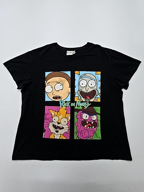 Rick and Morty Men Black T-Shirt size 2XL product image 1