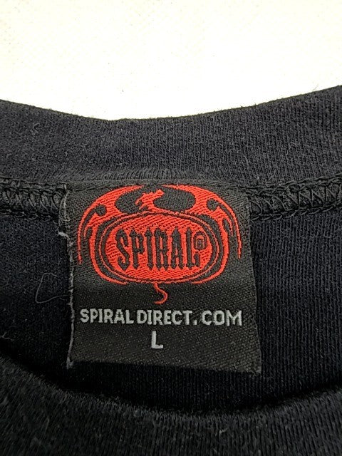 Spiral Direct Black/Blue Skull Gothic Tank Top L Cotton Sleeveless