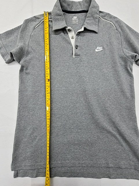 Nike Sportswear Men's Grey Polo Shirt M Short Sleeve Lightweight